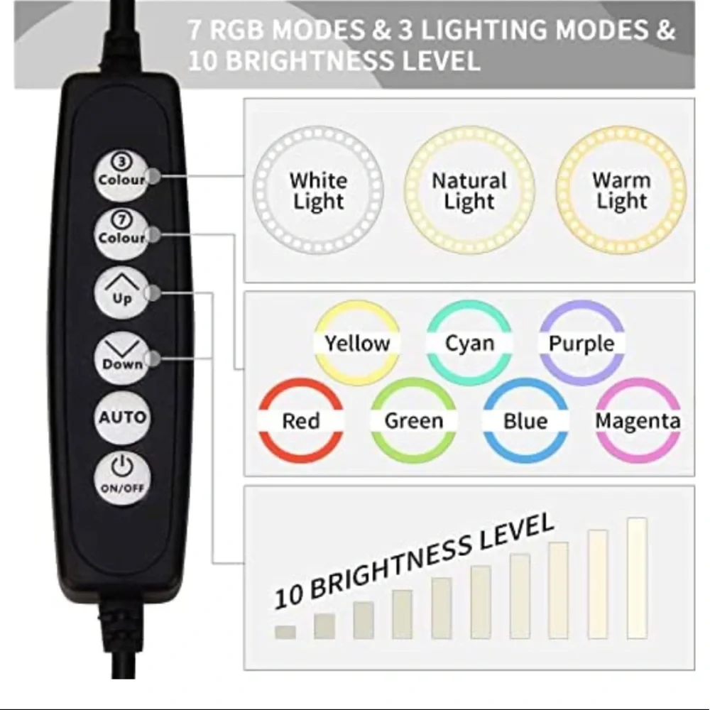 Led 10””.2 ring light (new)